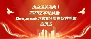 小白逆袭指南，2025玄学轻创业：Deepseek大数据+周易算法的融合玩法-花小钱干大事