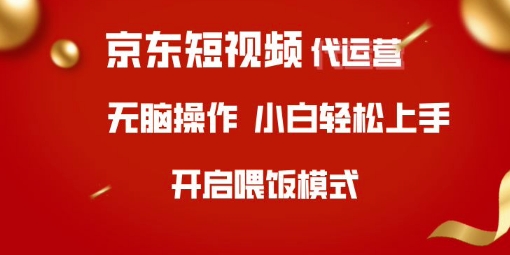 京东短视频代运营，全程喂饭，小白轻松上手【揭秘】-花小钱干大事