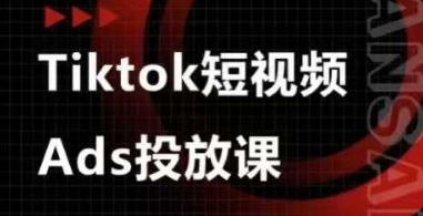 Ads视频投放课，tiktok短视频广告投放课-花小钱干大事