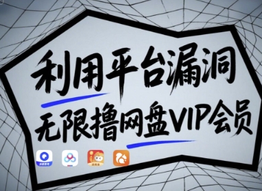 利用平台漏洞，无限撸网盘VIP会员，用户亲测有效!【漏洞原理+操作演示】-花小钱干大事
