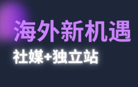 2025出海新机遇(社媒+独立站)，海外新机遇，实现独立站的高效运营与出海-花小钱干大事