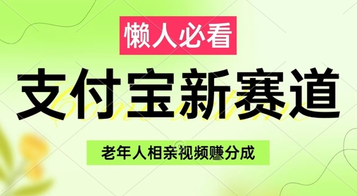 支付宝新赛道，利用老年人相亲视频，挣分成收益，轻松月入过W，操作简单-花小钱干大事